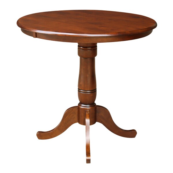 International Concepts Round 36 in Round Top Pedestal Table, 40.9 inH, Espresso, 36 in W, 36 in L, 40.9 in H, Wood K581-36RT-6B-2 - main